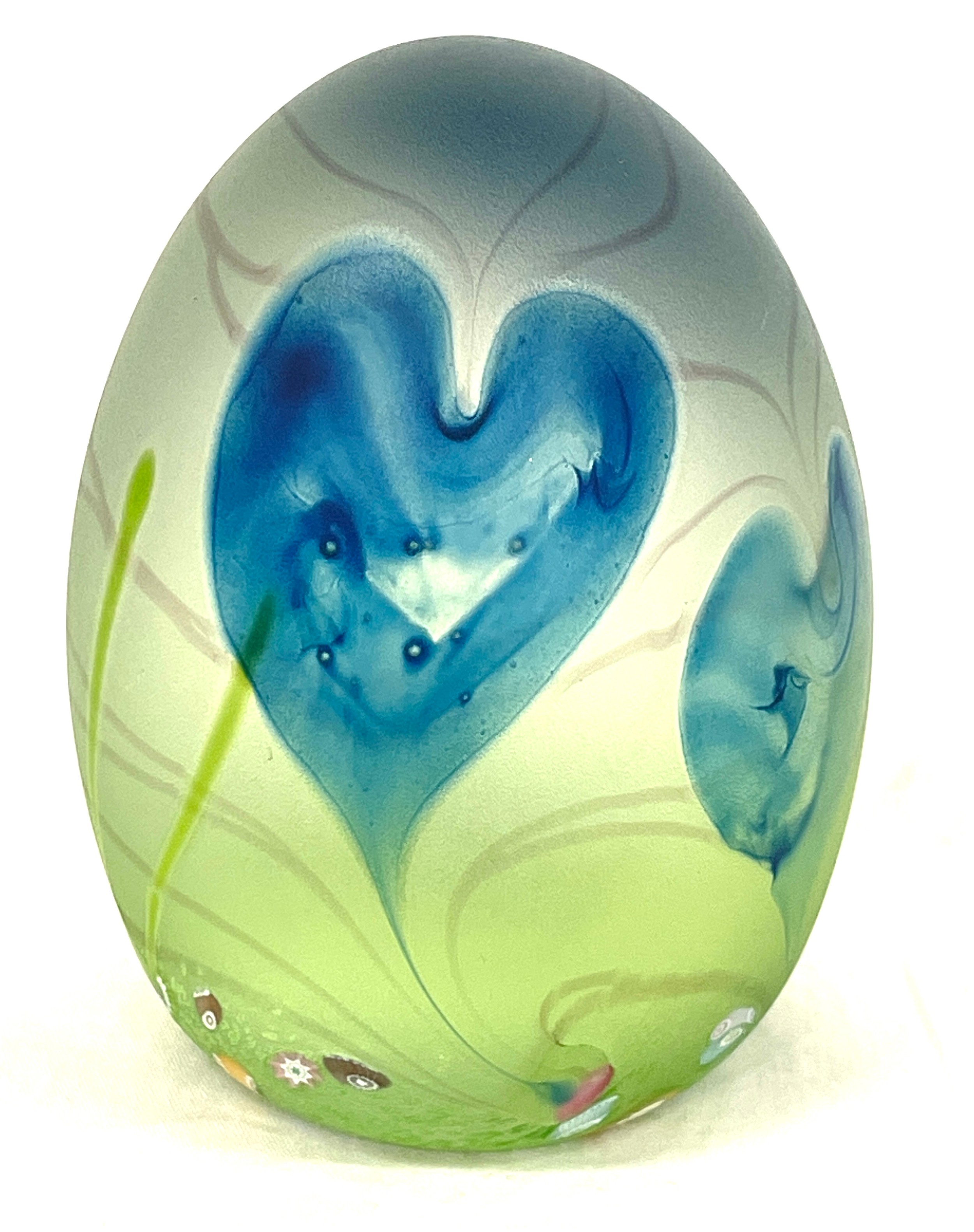 Signed satin glass Caithness Scotland Juliet paperweight, limited edition 12/500