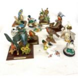 Selection of collectable birds and ducks