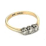 18ct gold and platinum ladies ring, approximate total weight 1.8g