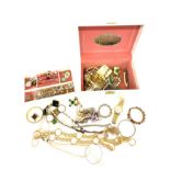 Selection of assorted costume jewellery