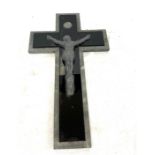 Marble / Slate crufix, approximate measurements: Height 60cm, Width 35cm