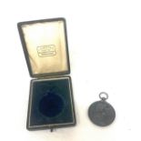 Hallmarked sterling silver Burdett coutts medallion 1902-1903 origional box