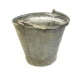 Vintage galvanished bucket, approximate height 32cm, diameter 33cm