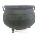 Antique cast iron cauldren