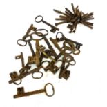 Box of antique keys, various sizes