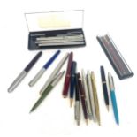 Selection of various parker pens, all untested