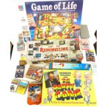 Box of vintage and later board games