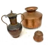 Selection of vintage copper ware