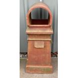 Vintage Terracota chimney pot, approximate height 34 inches, by 13 inches