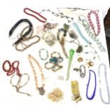 Large selection of costume jewellery