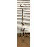 Wrought iron gothic light stand