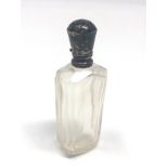 Antique dutch silver top scent bottle