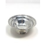 Vintage silver sweet bowl measures approx 12.5cm dia Birmingham silver hallmarks weight 102g