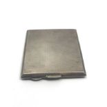 Vintage engine turned cigarette case Birmingham silver hallmarks weight 129g