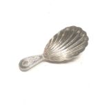 Antique Georgian silver tea caddy spoon