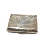 Silver cigarette case weight 71g