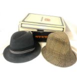 3 Vintage mens hats, to include 2 Stetson, 1 Kenmore