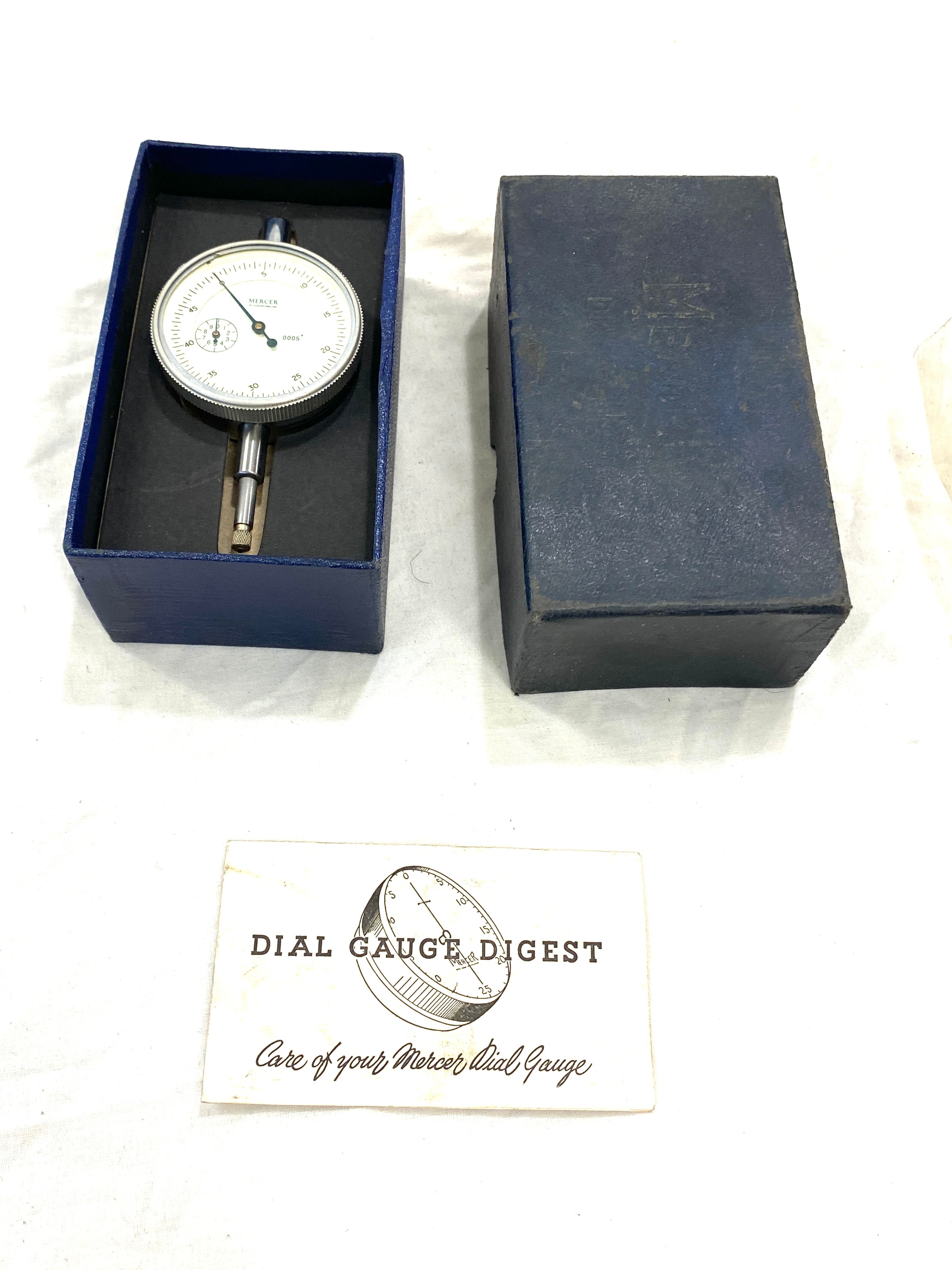 Mercer dial gauge digest in box 0005