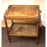 Pine vintage tea trolley