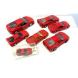 Selection of die cast cars includes ferrari, corgi etc