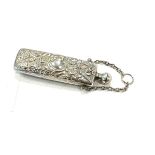 Sterling silver chatelaine scent bottle