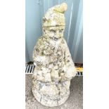 Tall concrete garden gnome 24" tall