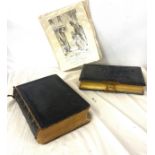 Vintage photograph album and a Old and New testament Holy Bible