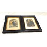 2 Antique framed children prints, published 1853 by G Baxter, Proprietor and patentee, London,