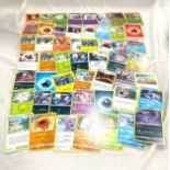 Selection of Pokemon collectors cards dating from 1995 onwards, Rev Halo, approximately 90