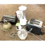 Selection of electrical items to includes toaster, mixer etc