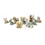 Selection of Wade whimsies to include Lady and the tramp etc