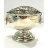 Sterling silver rose bowl maker JP Birmingham 1970, approximate overall weight 240g