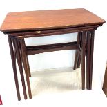 Retro teak nest of 3 tables