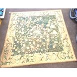 Large square wall rug measures approx 84" by 84"