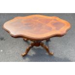 Italian mahogany coffee table, approximate measurements: Length 40 inches, Width 24 inches, Height