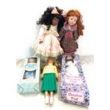 Selection of 5 vintage pot dolls