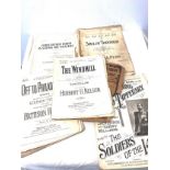 Selection of Victorian and Edwardian sheet music