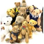 Large selection of bears include Merrythought etc