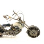 Metal motorbike model length approx 12" height 5.5"