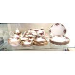 35 Pieces of Royal Albert tea and dinner ware includes teapot plates etc
