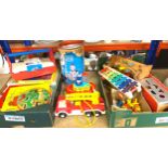 Selection of vintage toys and puzzles