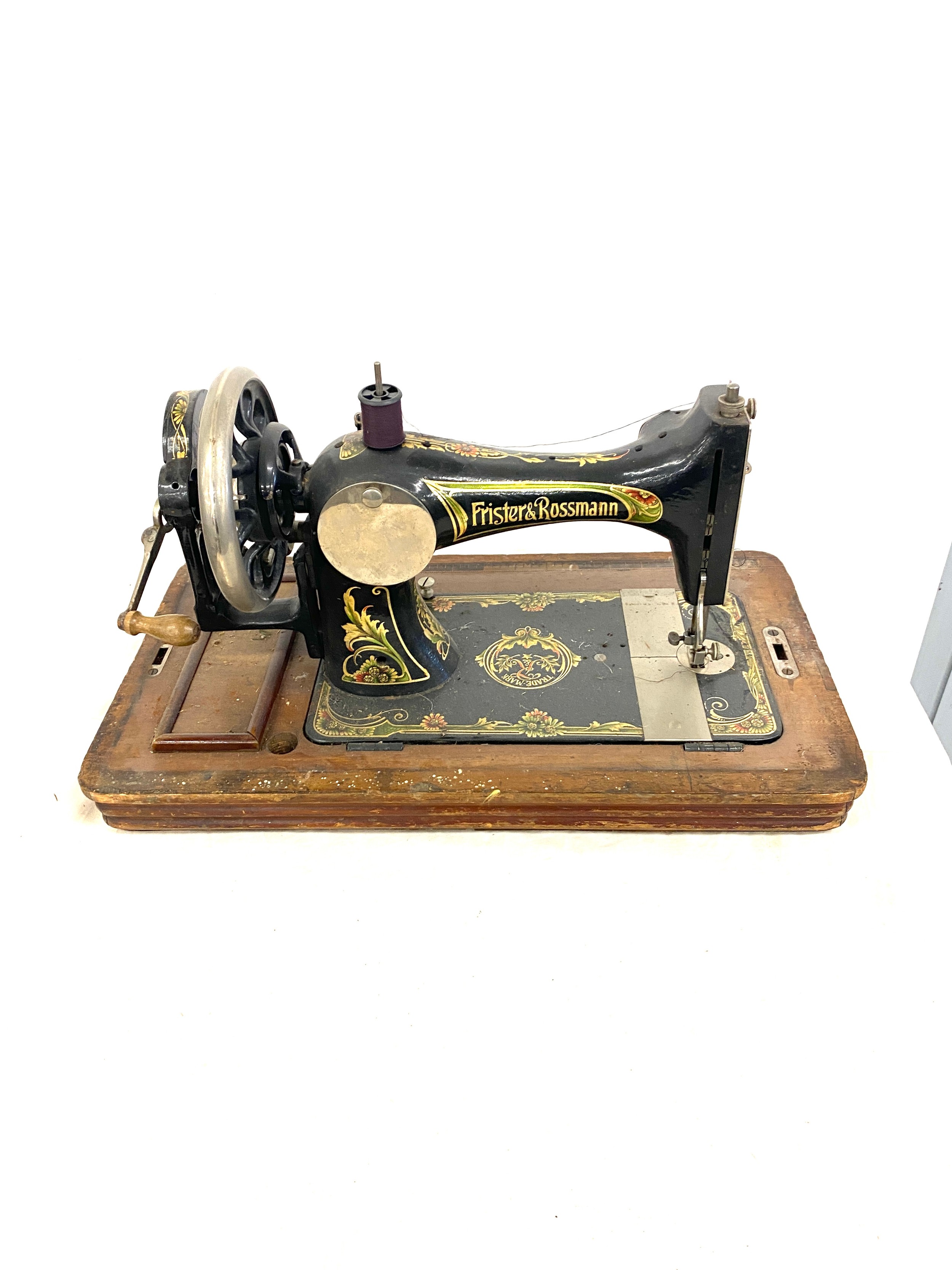 Vintage cased Frister and Rossmann sewing machine
