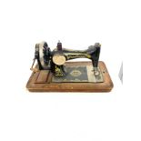 Vintage cased Frister and Rossmann sewing machine