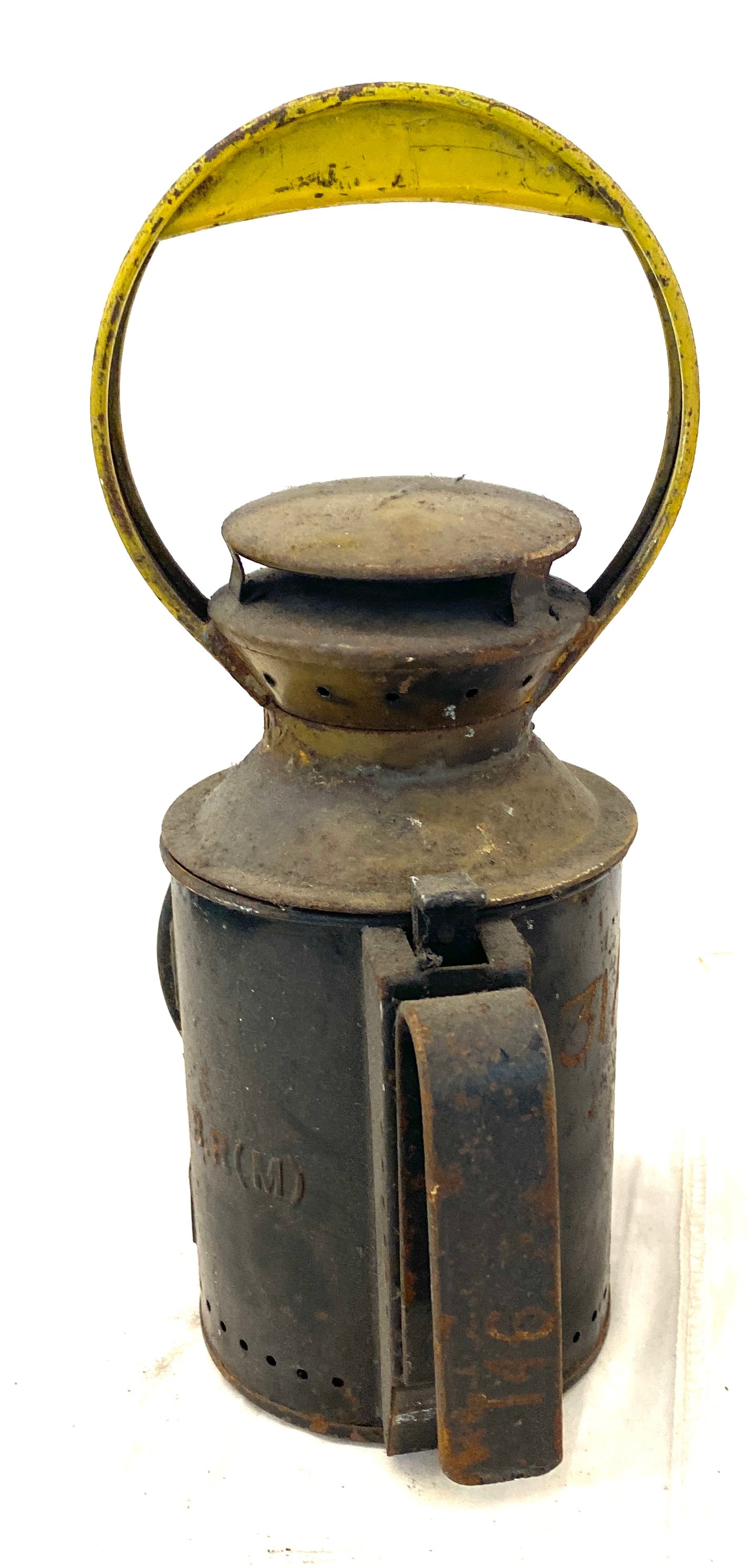 Vintage British rail midland line railway lamp - Image 2 of 4