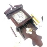 31 day 2 key hole wall hanging clock with pendulum and weights