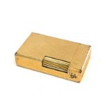 Gold plated cigarette lighter by Dupont Paris