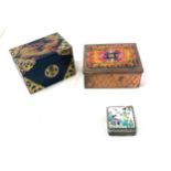 3 Vintage boxes includes Chinese card game box etc