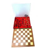 Carlton chess set and board