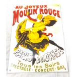 Vintage Advertising Paris Quidanse metal sign measures approx 40cm by 30cm