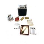 Selection of vintage and later lighters includes Ronson, Beattle, Autojak etc
